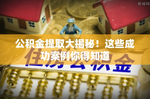 细河公积金提取大揭秘！这些成功案例你得知道